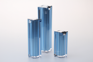 Square Plastic Acrylic Double Wall Cosmetic Bottles