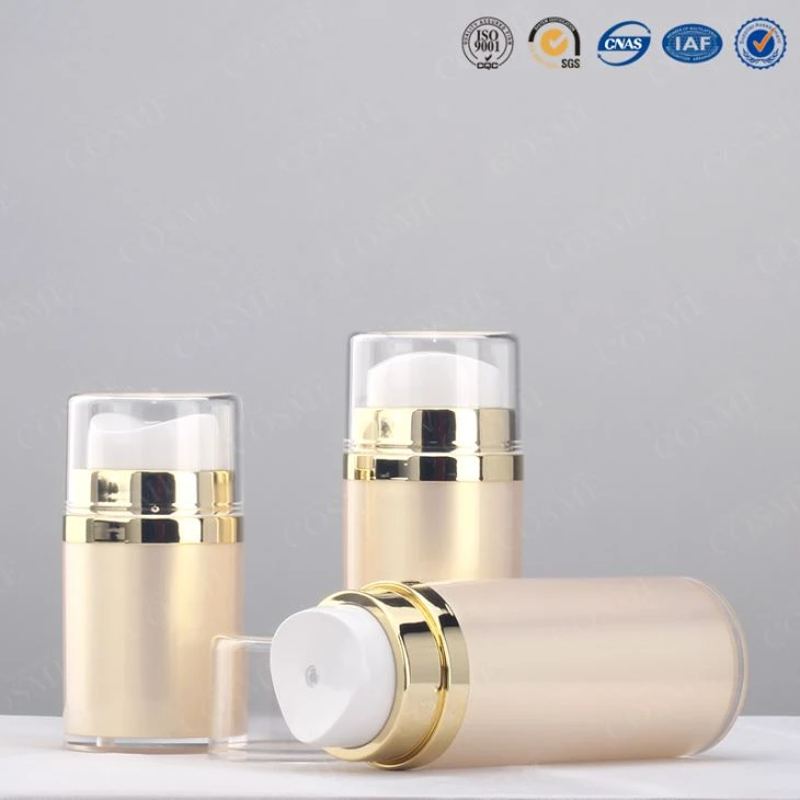 push button cosmetic bottle 