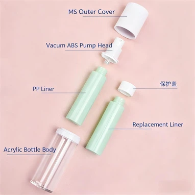 Refillable Airless Pump Bottle Detail Refillable Airless Pump Bottle Detail