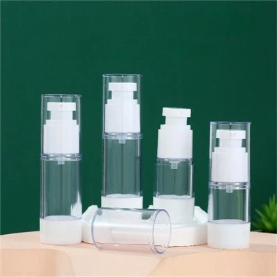 Round Clear Airless Bottle With Pump